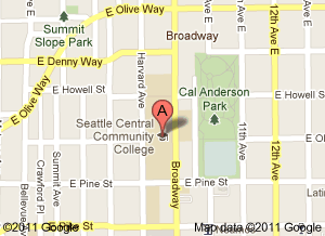 Map to Seattle Central Community College Room 1124